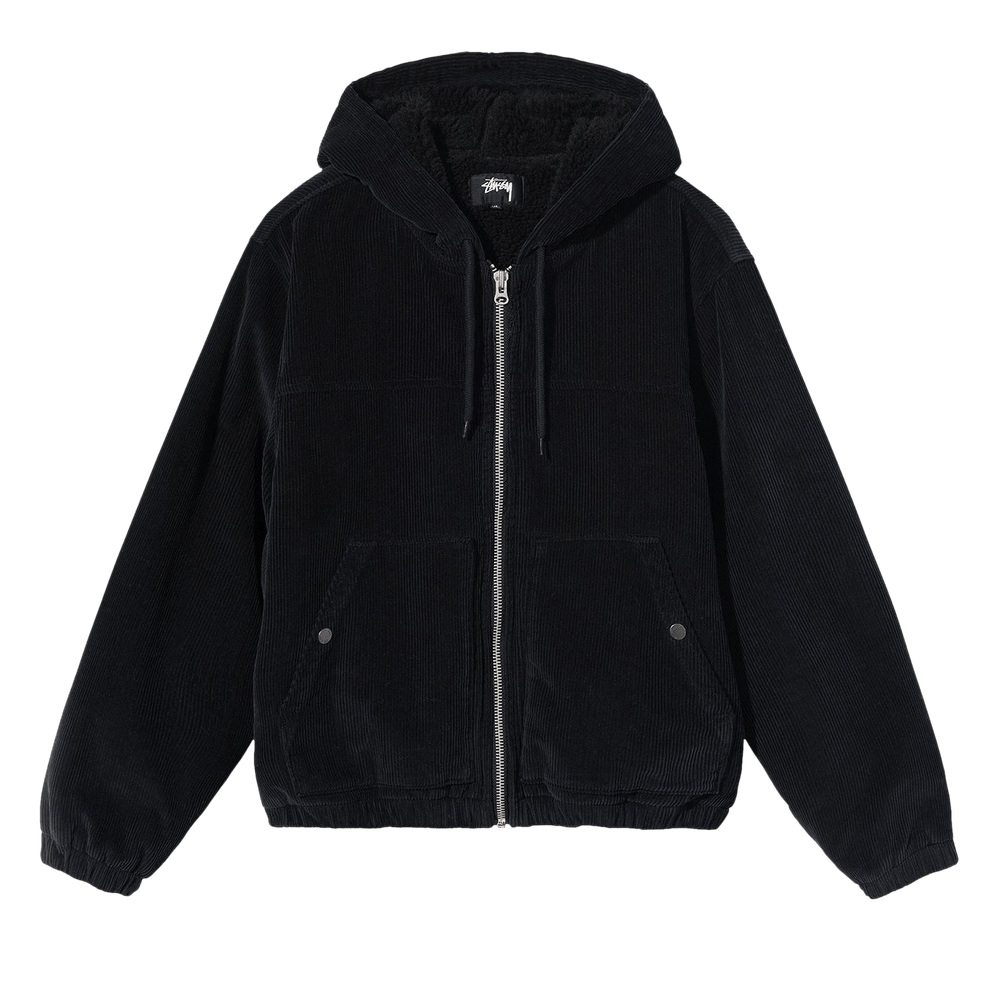 ジャケット・アウター our_song Stussy Cord Work Jacket Stussy Cord Work Jacket In Black | ModeSens