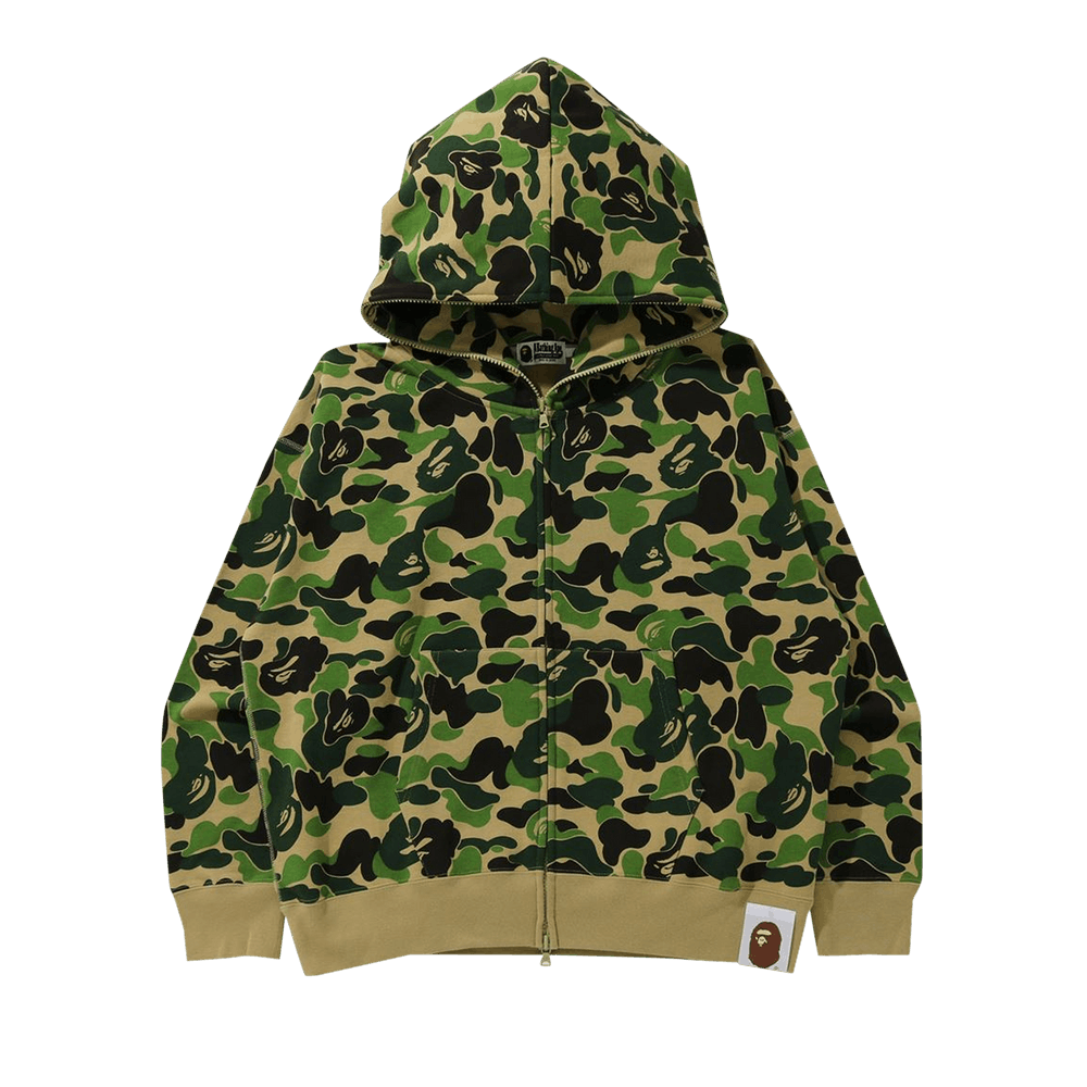 Buy BAPE Giant ABC Camo Full Zip Hoodie Green 1G70 115 019 GREEN GOAT