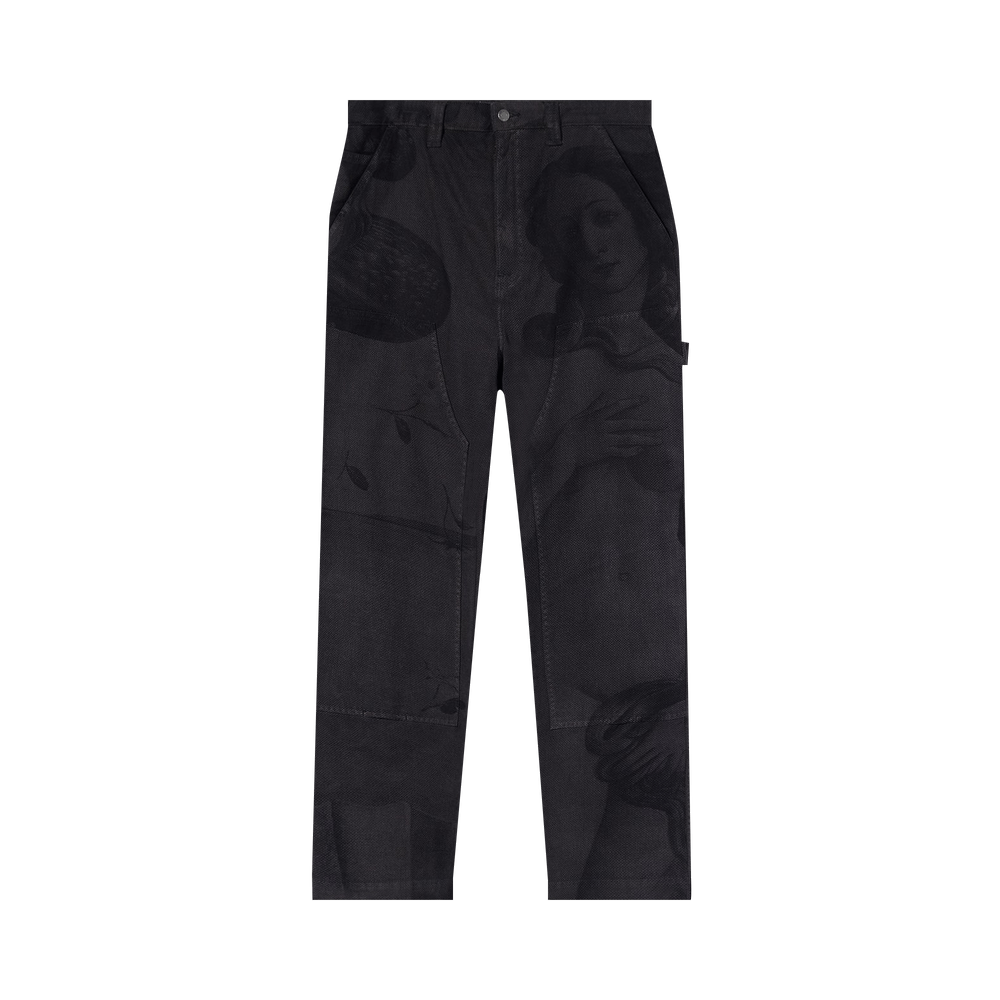 Venus Relaxed Tapered Utility Trousers Black