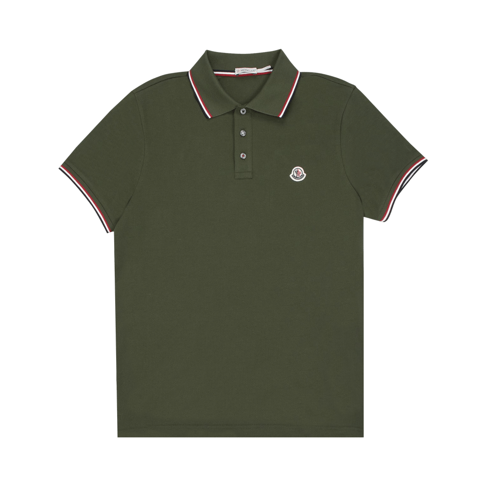 人気ブランド 10 8A000 - 'Olive' Shirt Polo Moncler Buy 84556 GOAT | 876 ジャケット・アウター