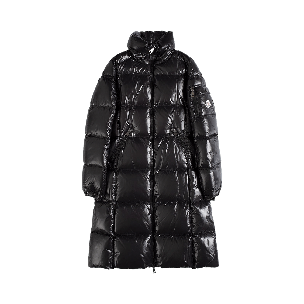 Buy Moncler Moyadons Long High Neck Puffer Jacket 'Black' - 1C568
