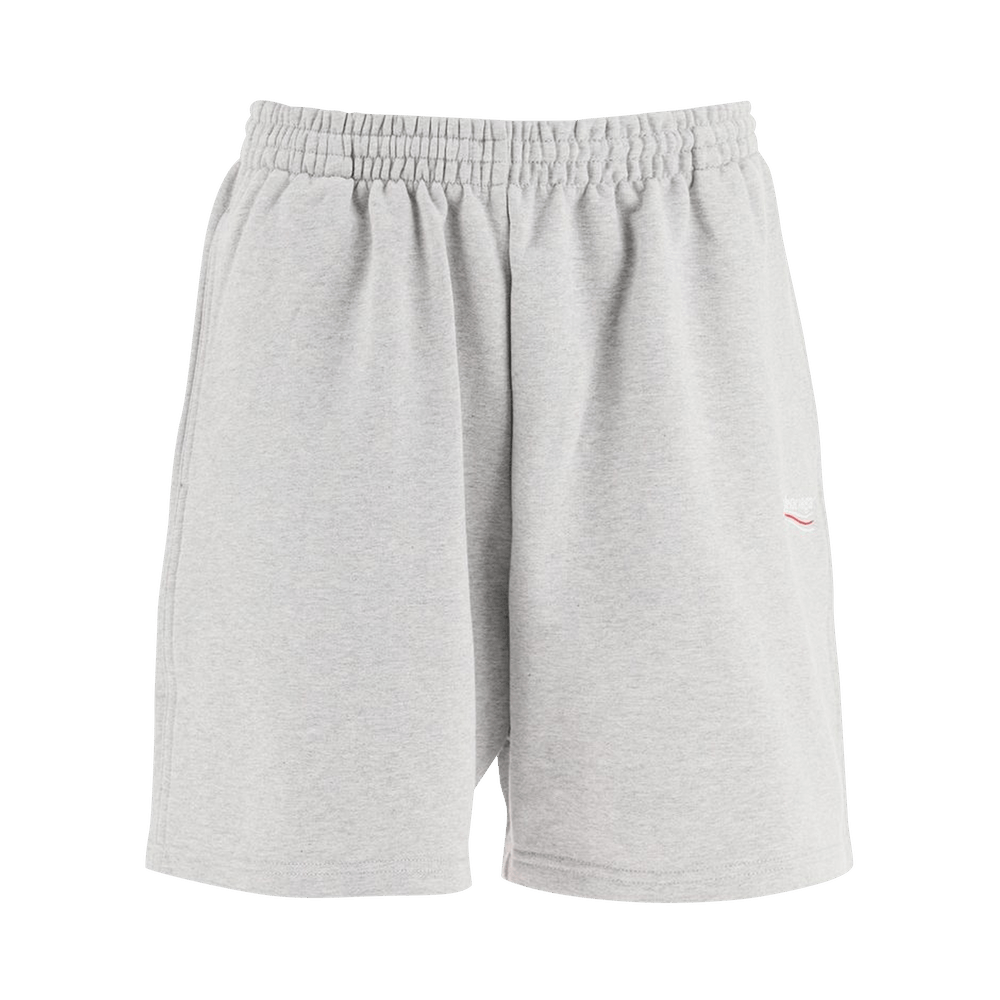 Buy Balenciaga Sweat Shorts 'Heather Grey/White/Red