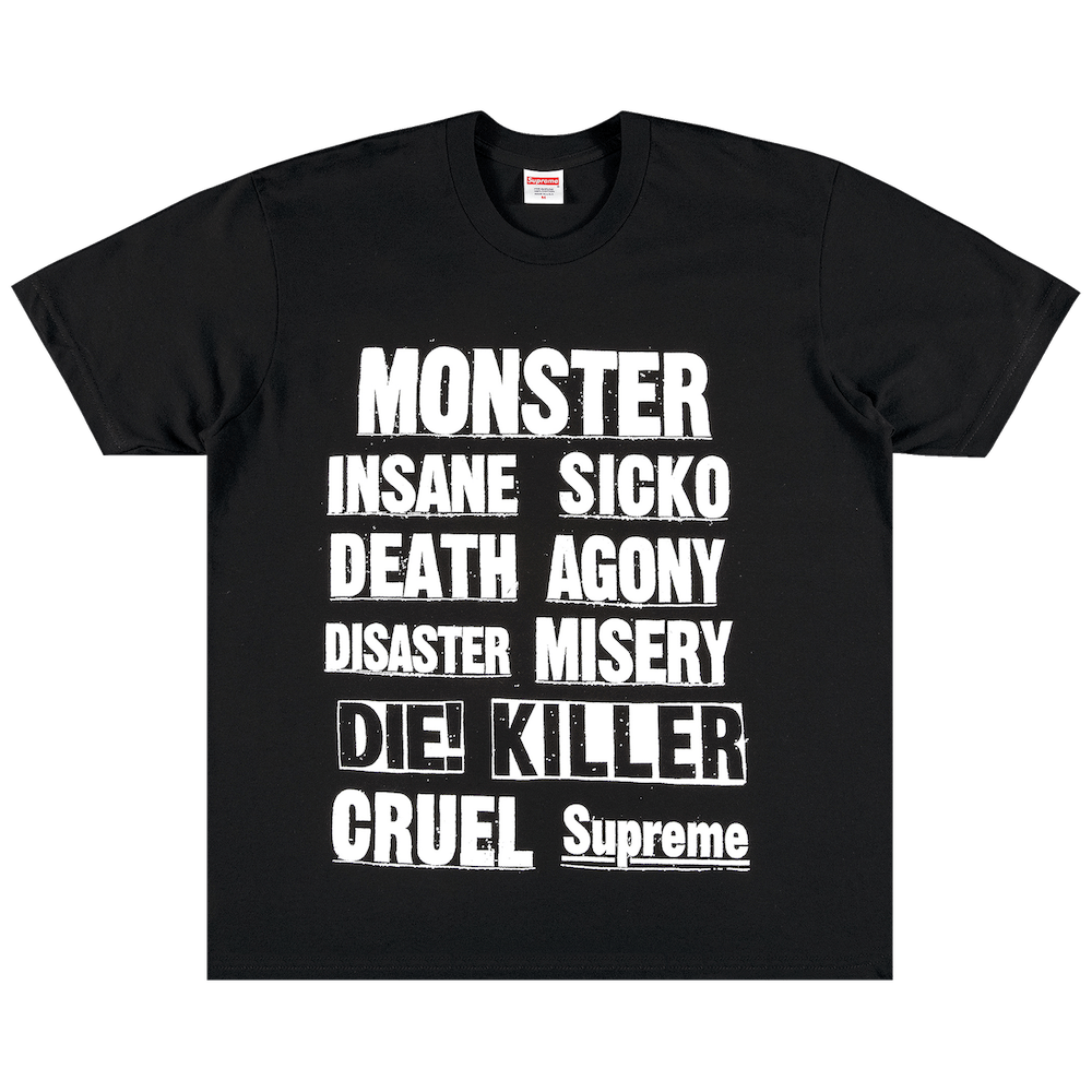 Buy Supreme Monster Tee Black FW21T14 BLACK GOAT