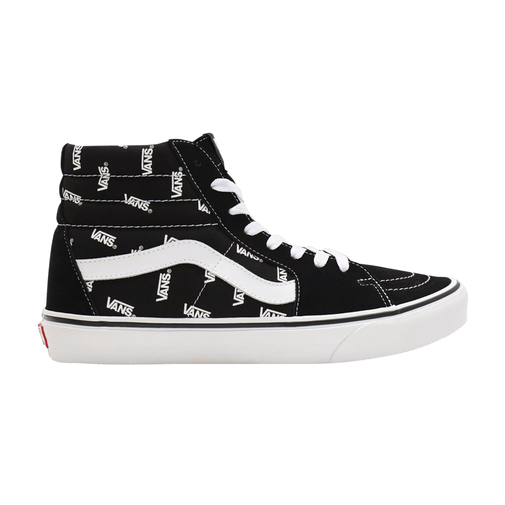Sk8-Hi Vans Allover Logo - Black