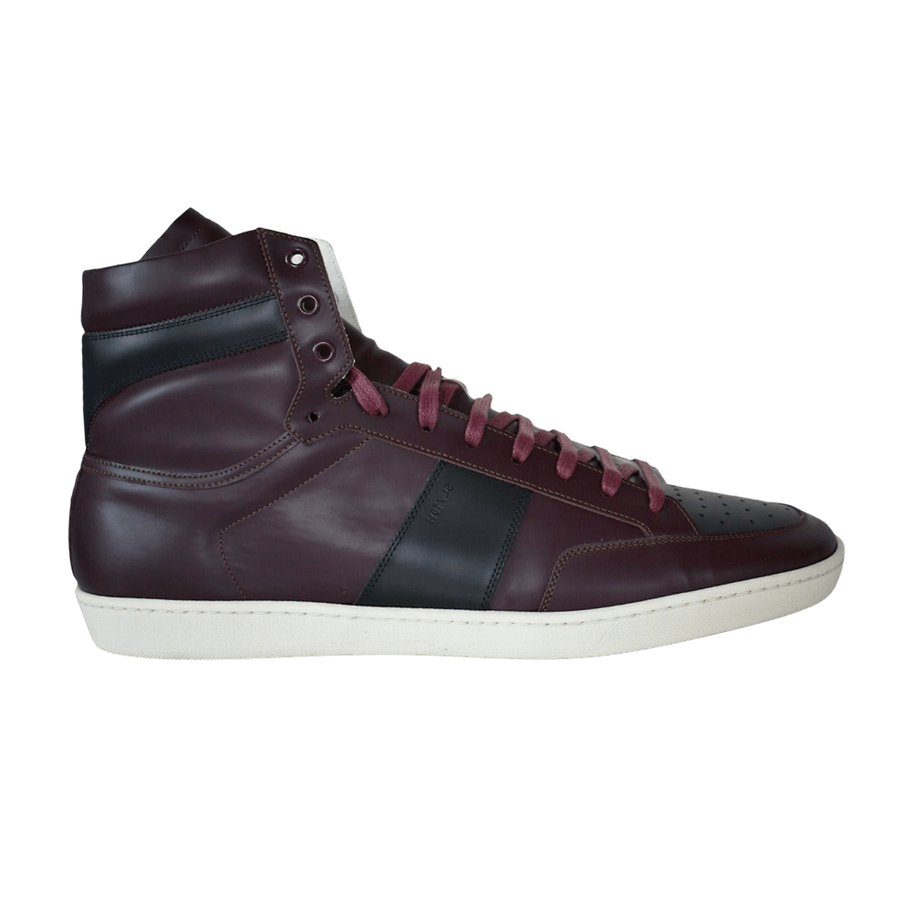Black and red saint laurent sneakers top