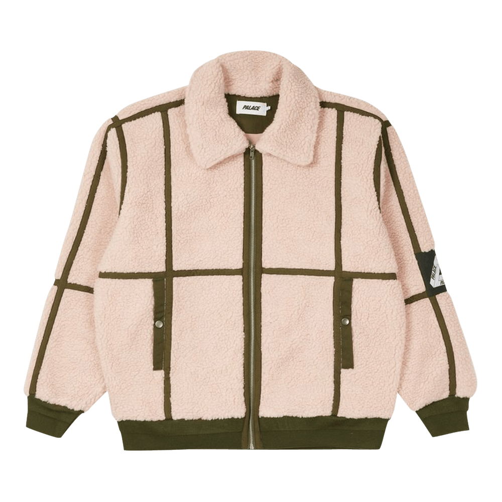 Buy Palace Sherpa Flight Jacket 'Pink/Olive' - P21CS128 | GOAT