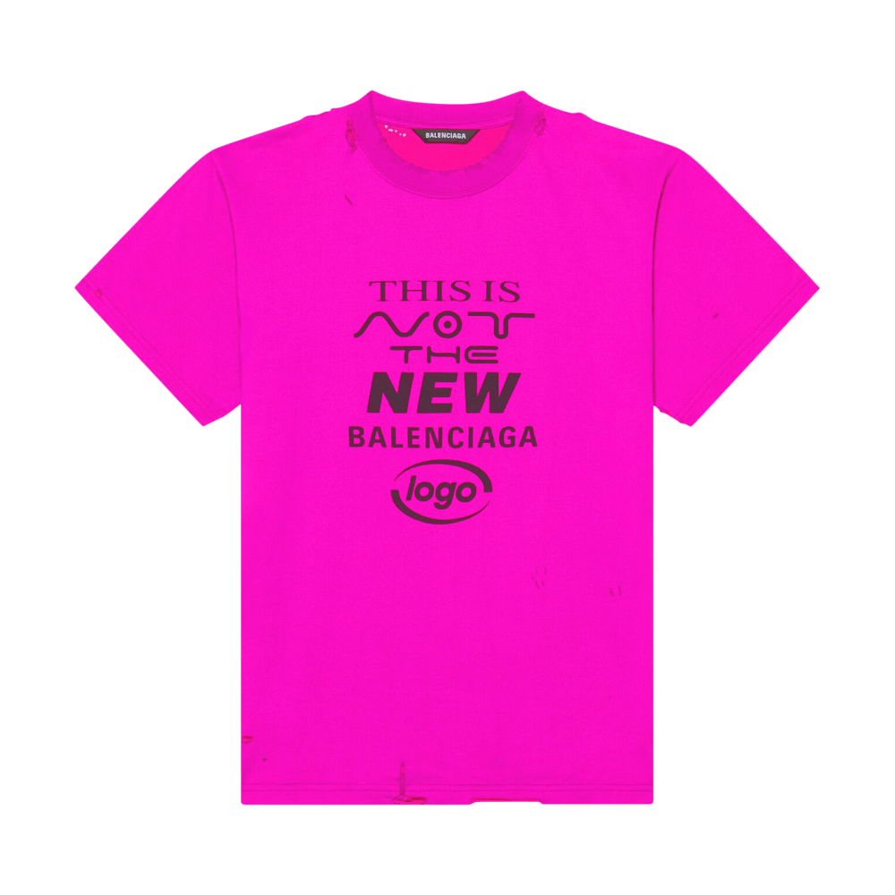 Buy Balenciaga This Is Not Small Fit T-Shirt 'Pink/Black