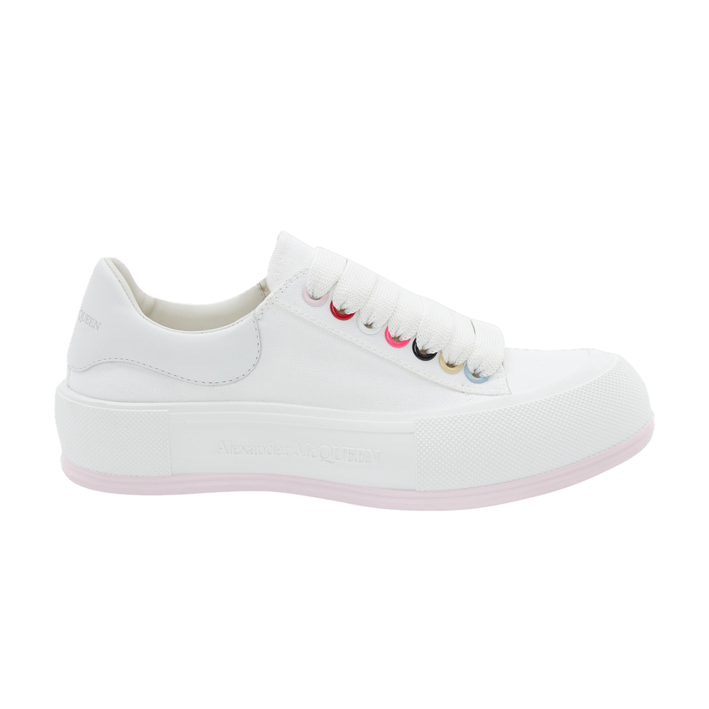 Alexander Mcqueen Wmns Deck Lace Plimsoll 'white Multi'