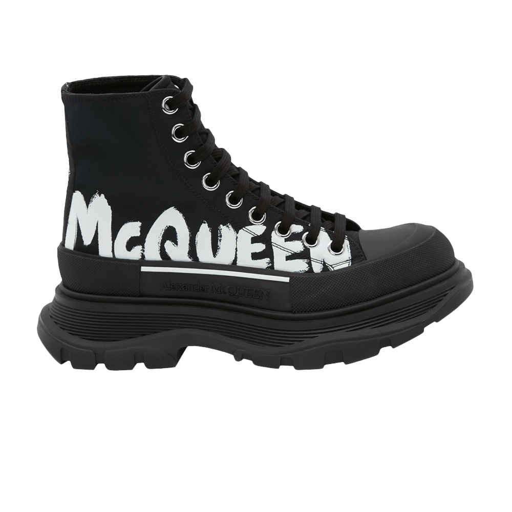 Buy Alexander McQueen Wmns Tread Slick Boot 'McQueen Graffiti 