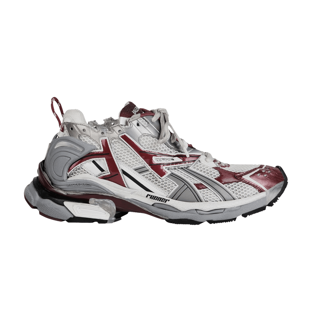 Buy Balenciaga Wmns Runner Sneaker 'White Burgundy' 677402 W3RB3