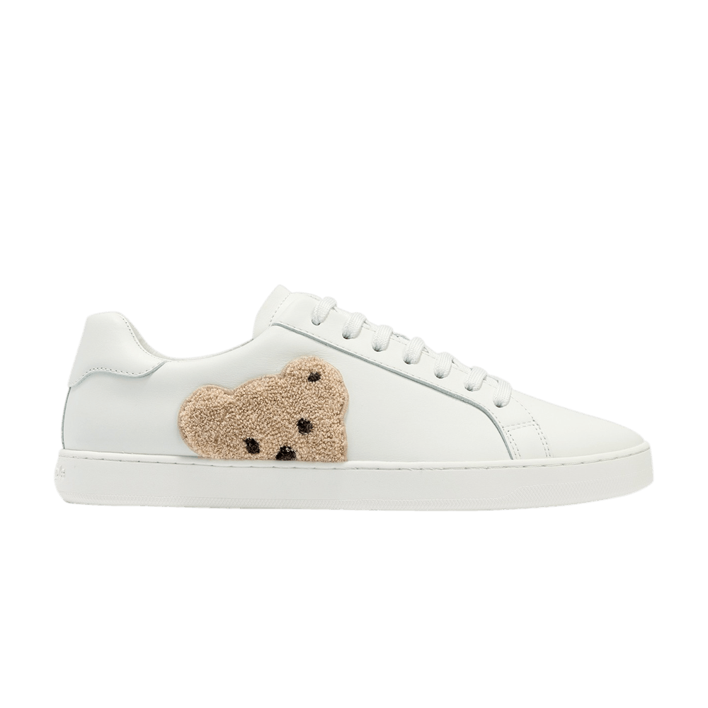 ユニセックス☆【Palm Angels】TEDDY BEAR レザー スニーカー Palm Angels New Teddy Bear Leather Low-top Sneakers