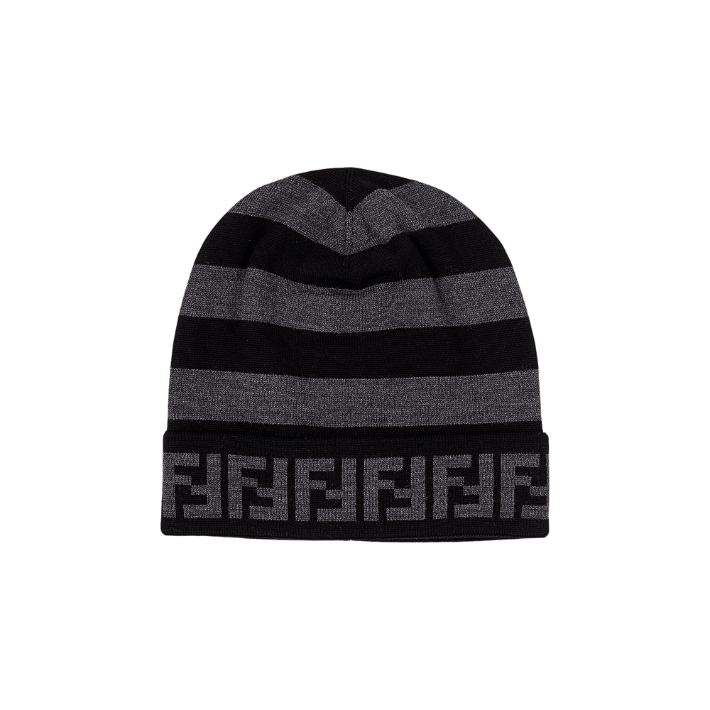 Buy Fendi FF Beanie 'Grey Black' - FXQ056 AH84 F13C0 | GOAT