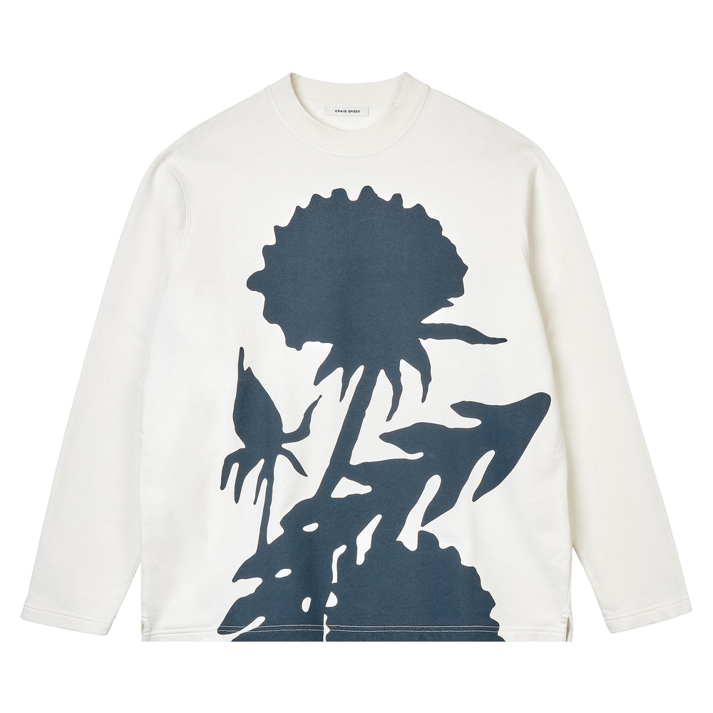 Buy Craig Green Flower Sweatshirt 'White/Navy Dandelion