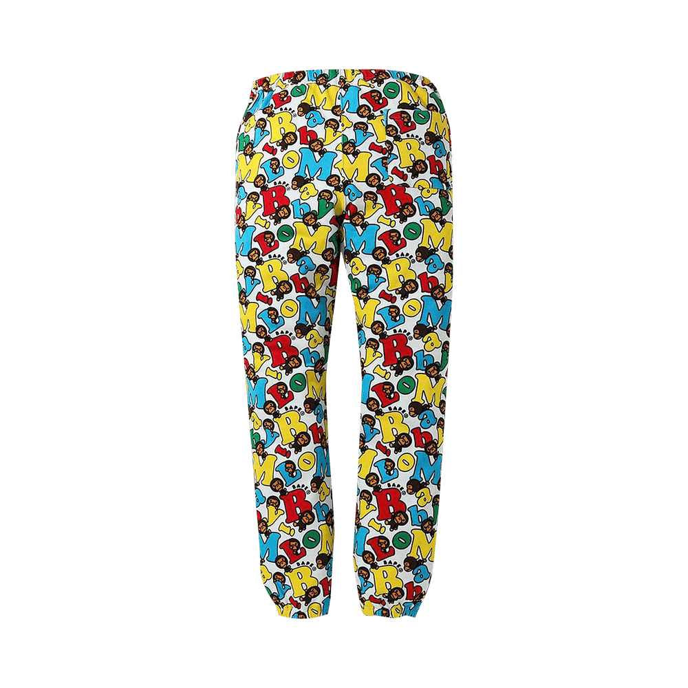 Buy BAPE Baby Milo Alphabet Slim Sweatpants 'Multicolor' - 2G80