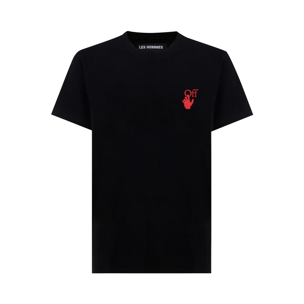 Buy Off White Starred Arrow Slim Tee Black Red