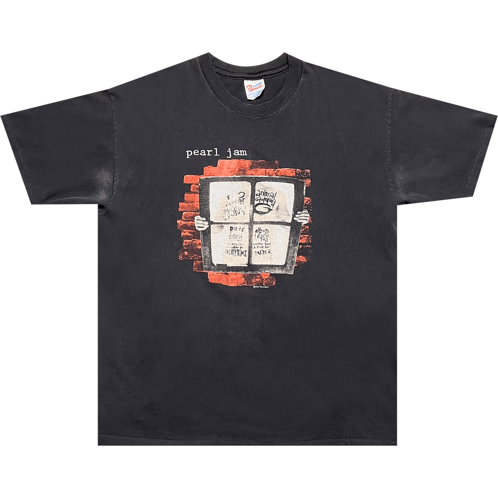 Buy Vintage Pearl Jam Window Pain Tee 'Faded Black' - 2903
