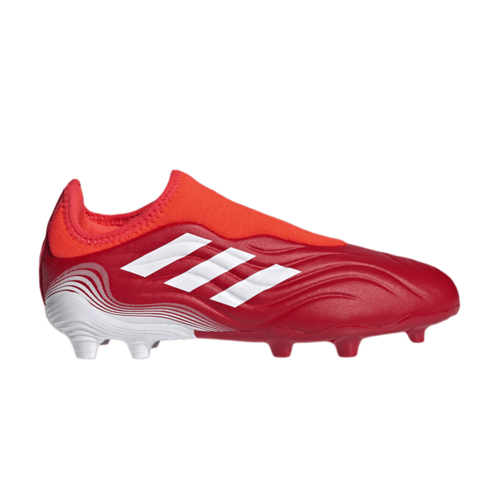 Buy Adidas Copa Sense.3 Laceless FG J 'Red' - FY6156 | GOAT
