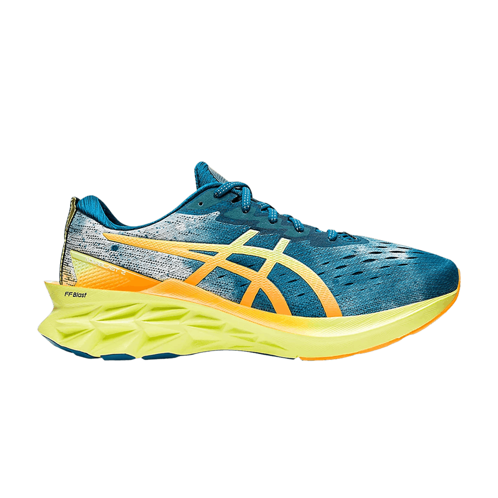 Asics Novablast 2 Deep Seal Teal Glow Yellow