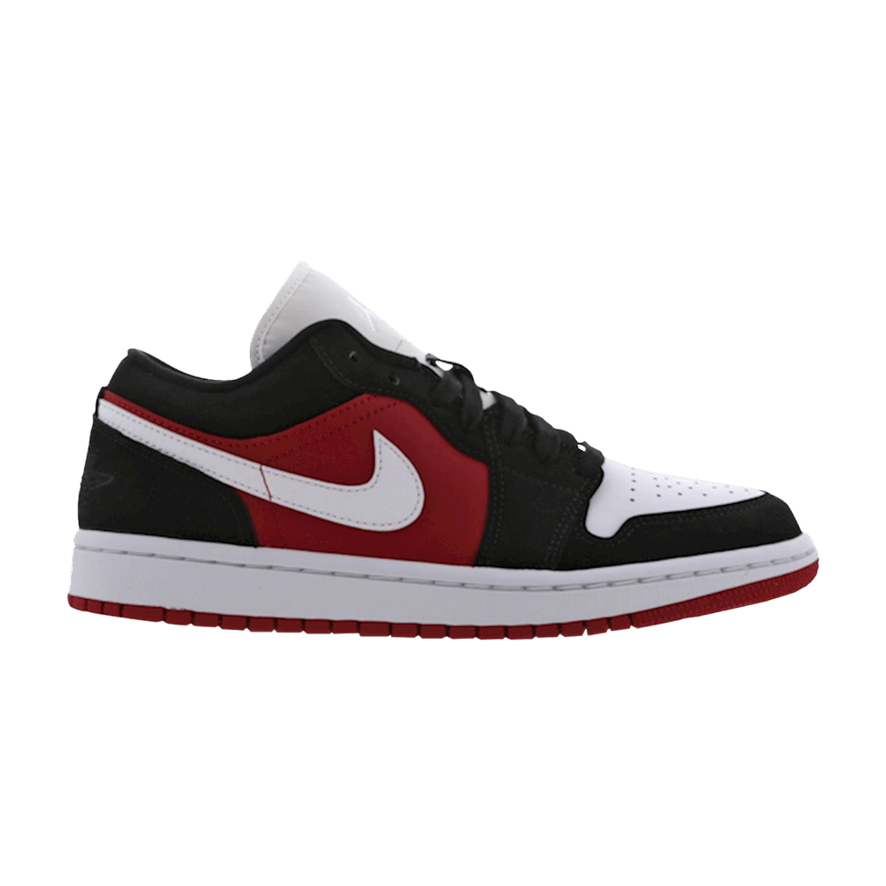 Jordan 1 low black red white 2025