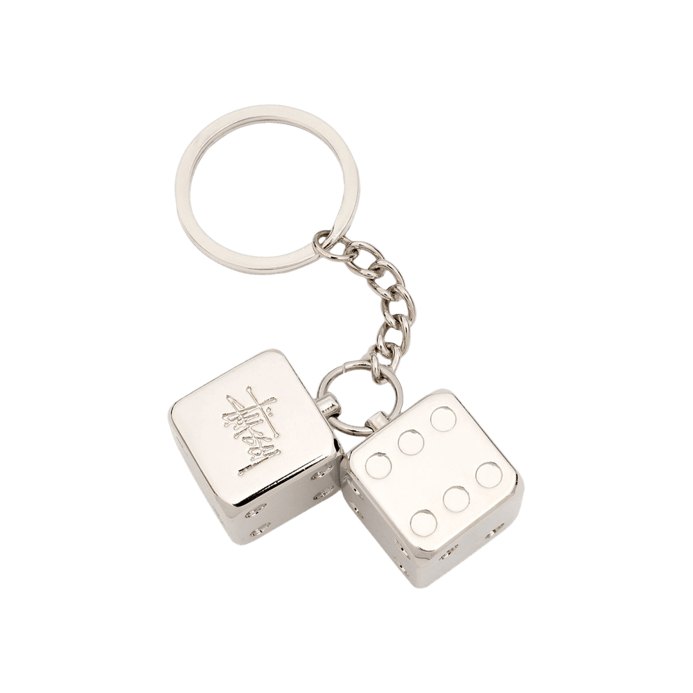 Buy Stussy Metal Dice Keychain 'Silver' - 138708 SILV