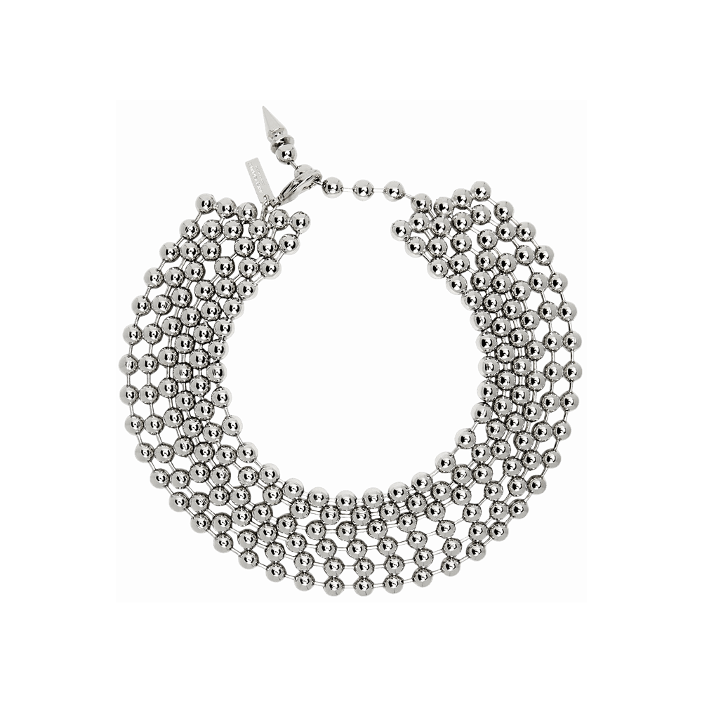 Buy Junya Watanabe Ball Chain Choker Necklace 'Silver' - 0602 