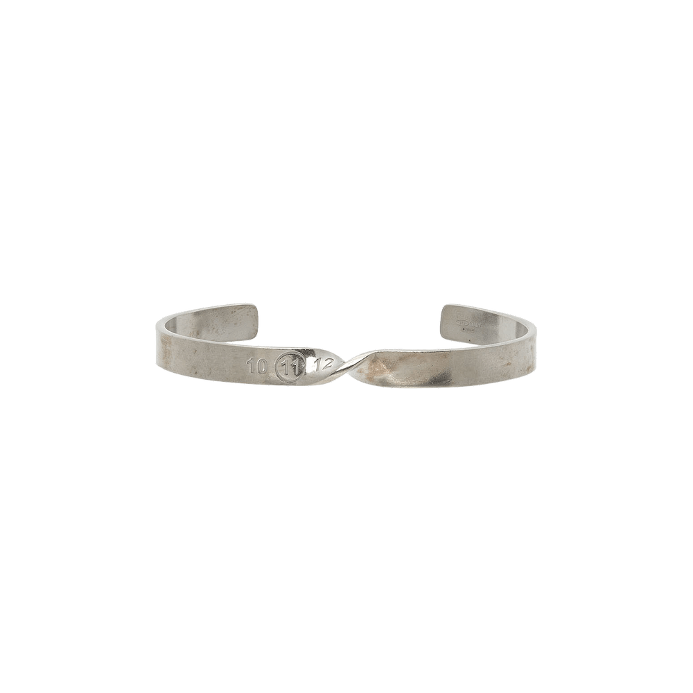 Buy Maison Margiela Twisted Numbers Bracelet 'Silver