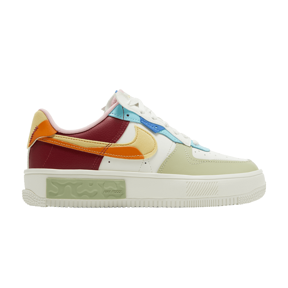 靴 Nike Air Force 1 FONTANKA Nike Air Force 1 Fontanka Summit White Yellow Orange