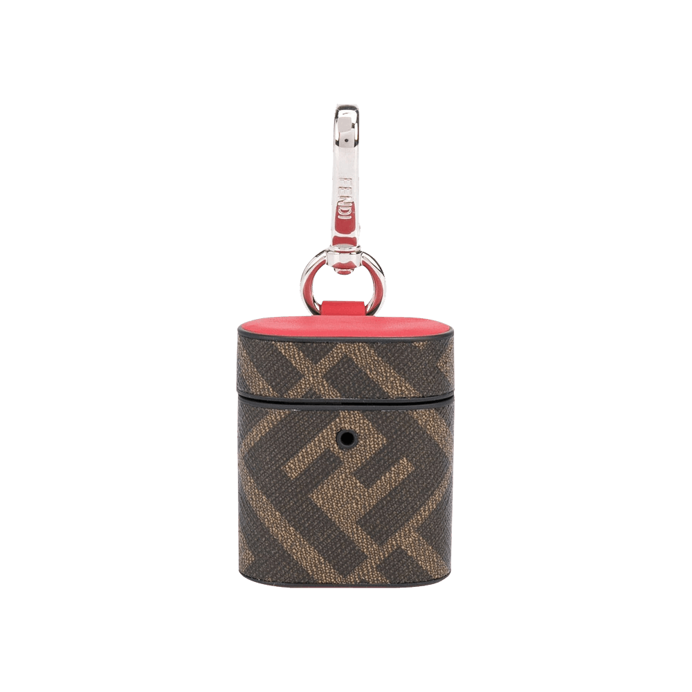 Buy Fendi Logo Airpod Case 'Brown/Black/Red' - 7AR987 A80Q F17U0