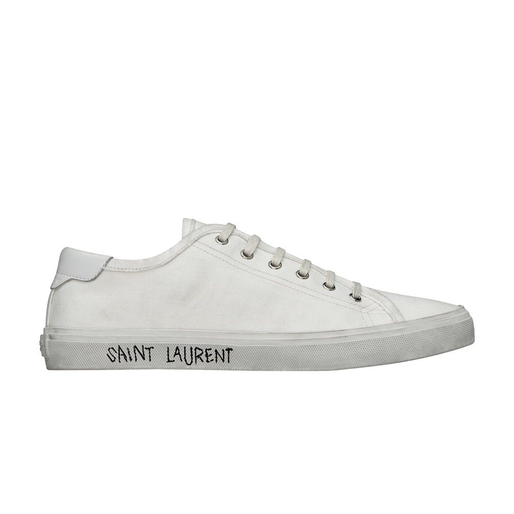 SAINT LAURENT PARIS｜SNEAKERS (606408 GUZ20 9030) Buy Saint Laurent Malibu 'Optic White' - 606408 GUZ20 9030