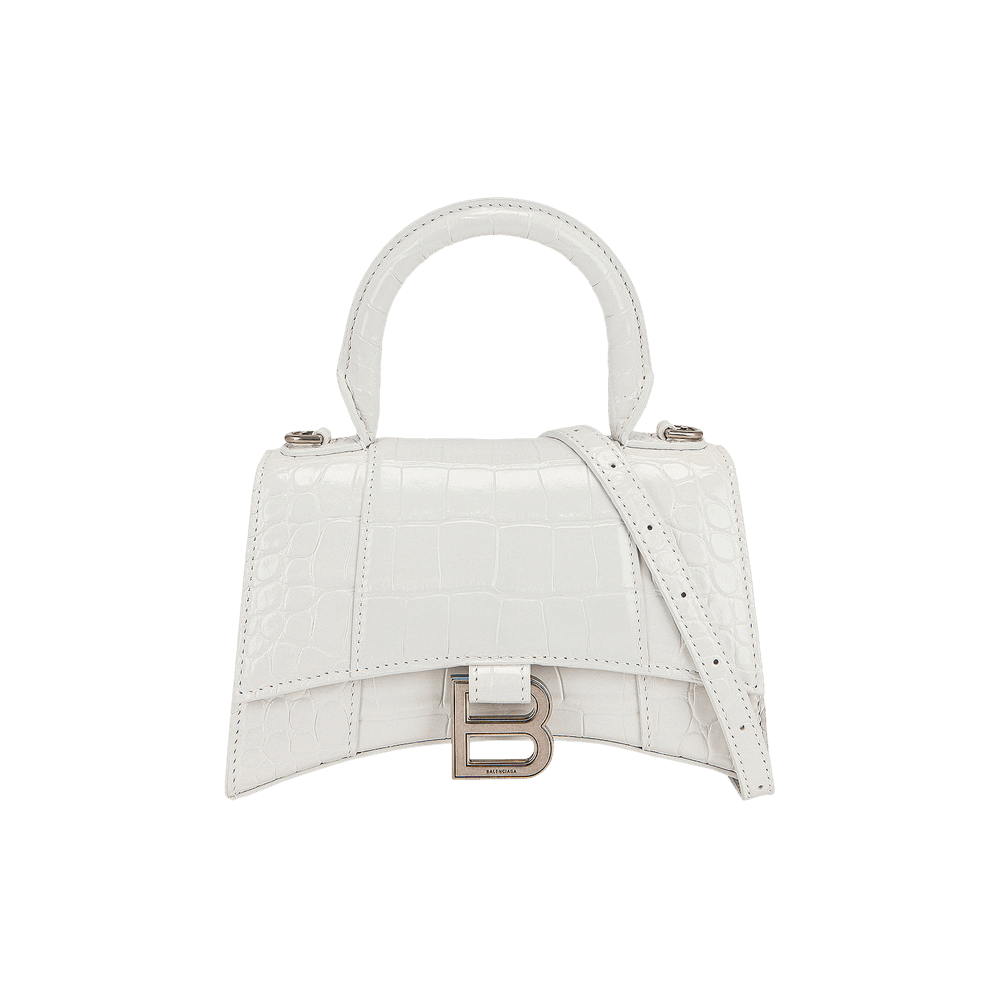 Balenciaga Hourglass XS Top Handle Bag 'White'
