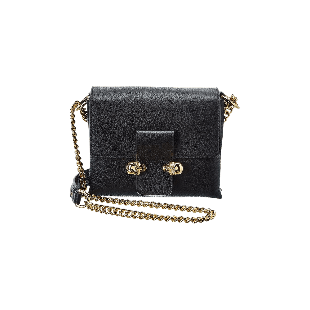 Buy Alexander McQueen Small Leather Skull-Detail Crossbody
