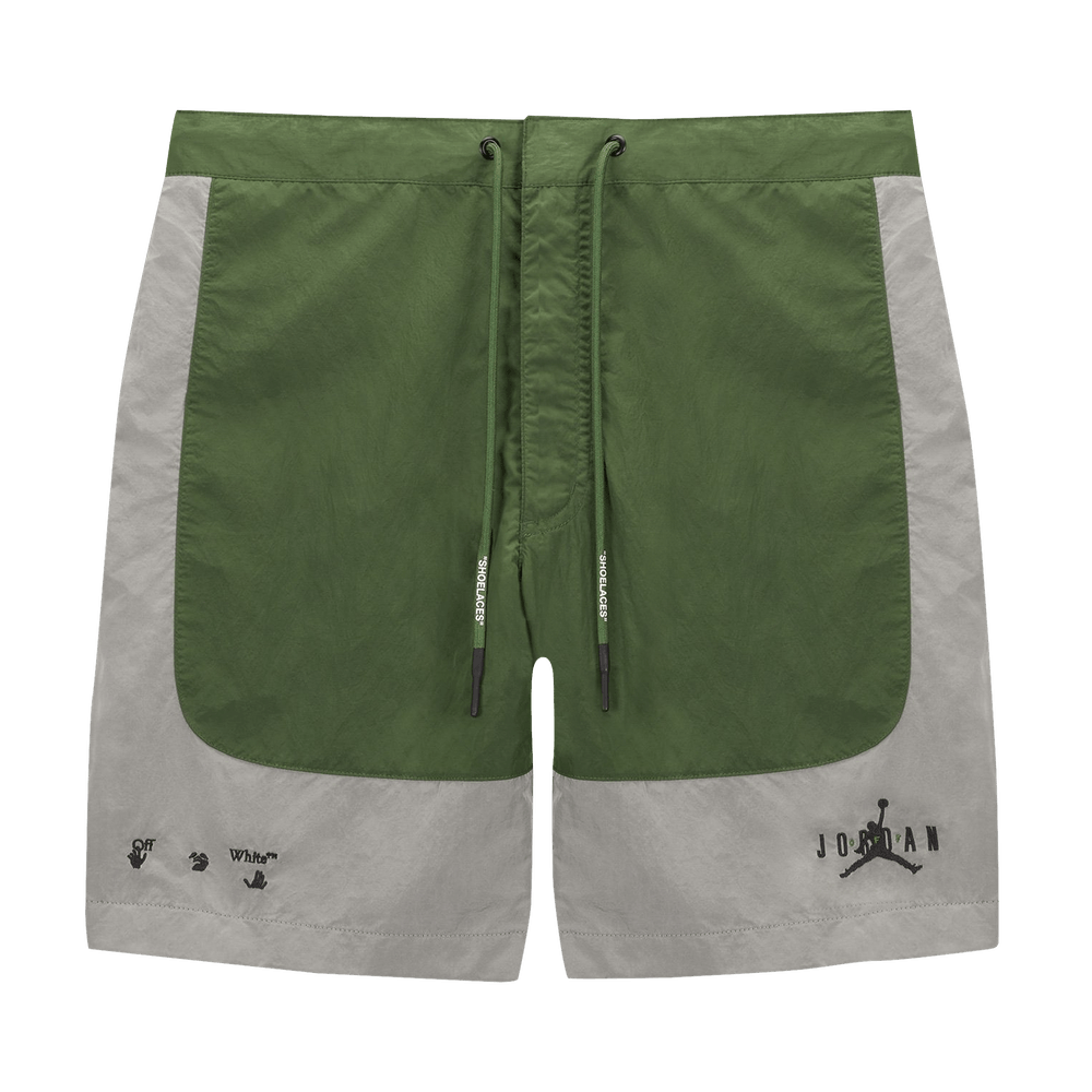AIR JORDAN × off-white ショートパンツ Buy Air Jordan x Off-White MJ Baggy Short 'Forest Green