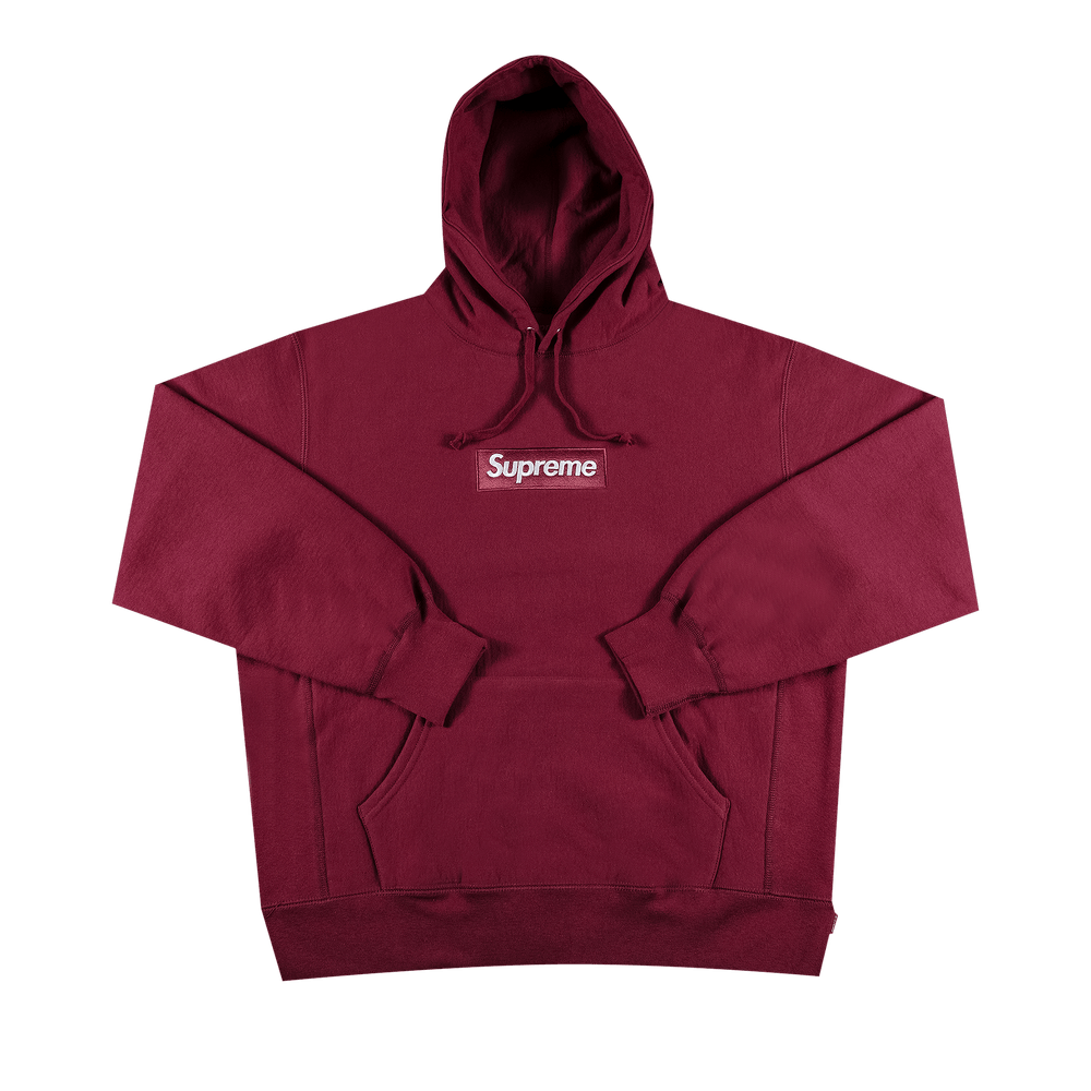 Buy Supreme Box Logo Hooded Sweatshirt 'Plum' - FW21SW35