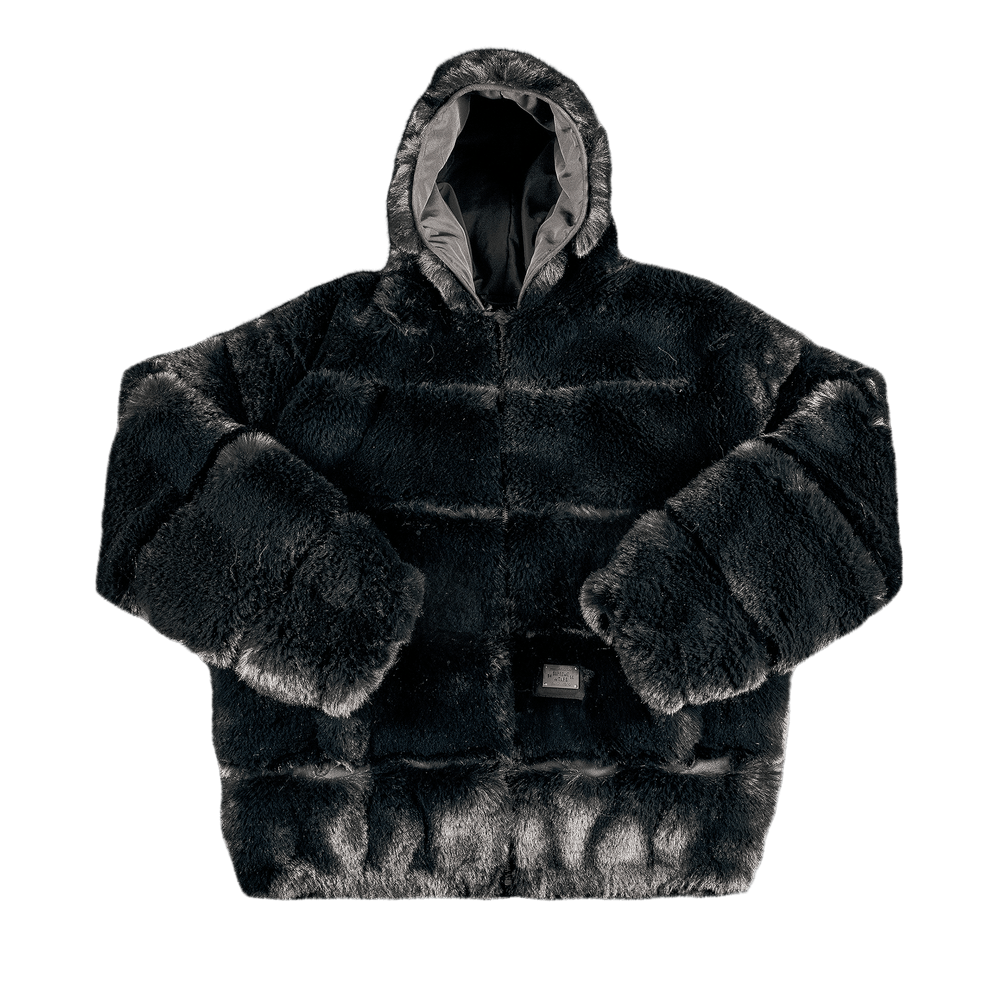 Supreme x WTAPS Faux Fur Hooded Jacket 'Black'