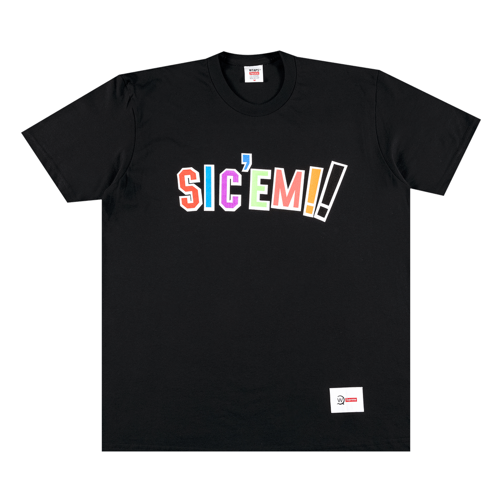 Buy Supreme x WTAPS Sic'em! Tee 'Black' - FW21T3 BLACK | GOAT MX