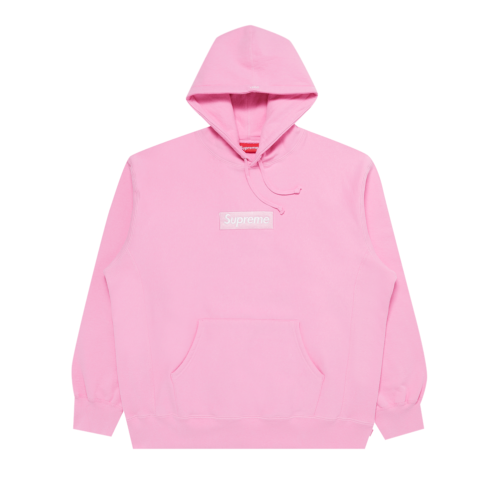Supreme Box Logo Hooded Sweatshirt 'Pink'
