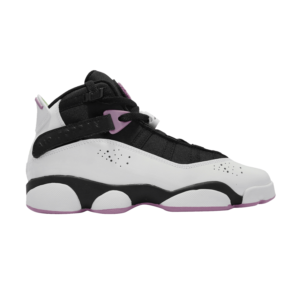 Jordan 6 rings black white and purple top