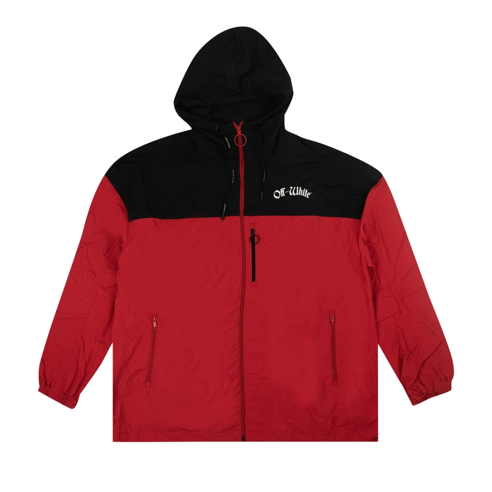 Buy Off-White Logo Hoodie 'Red' - OMBB037S19D250040188 | GOAT