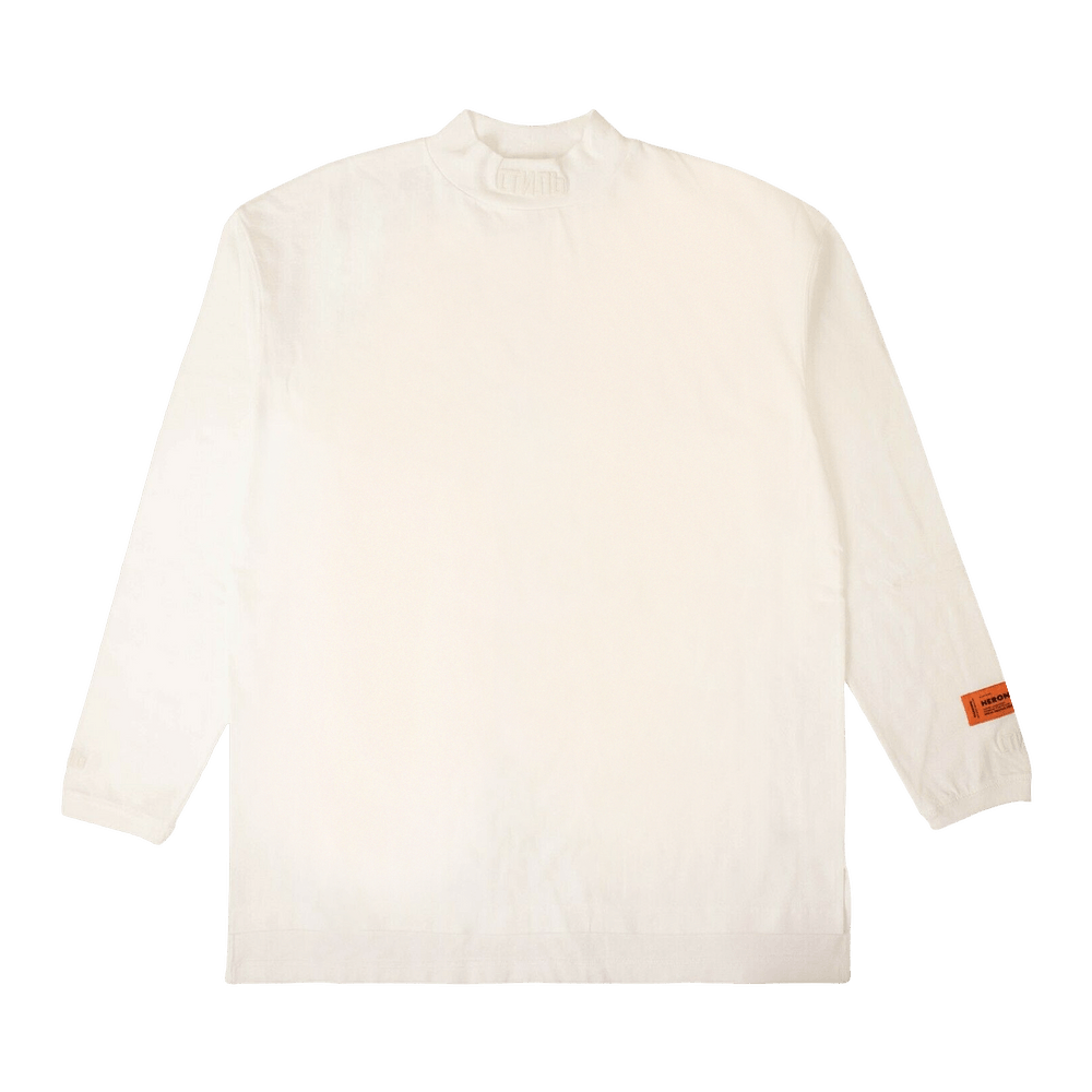 Size xs Heron Preston Logo Turtleneck Long Sleeve T Shirt White