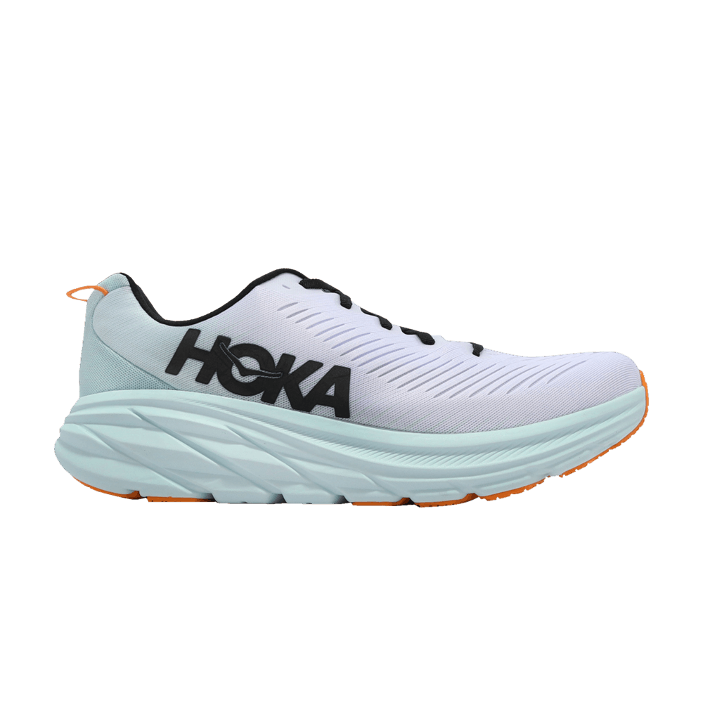 Hoka Rincon 3 2e Wide White Blue Glass