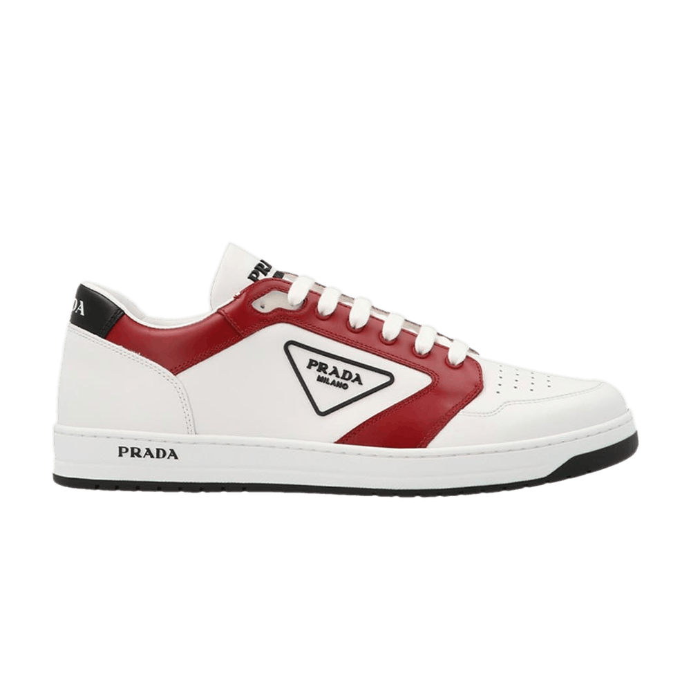 Prada red best sale and white sneakers