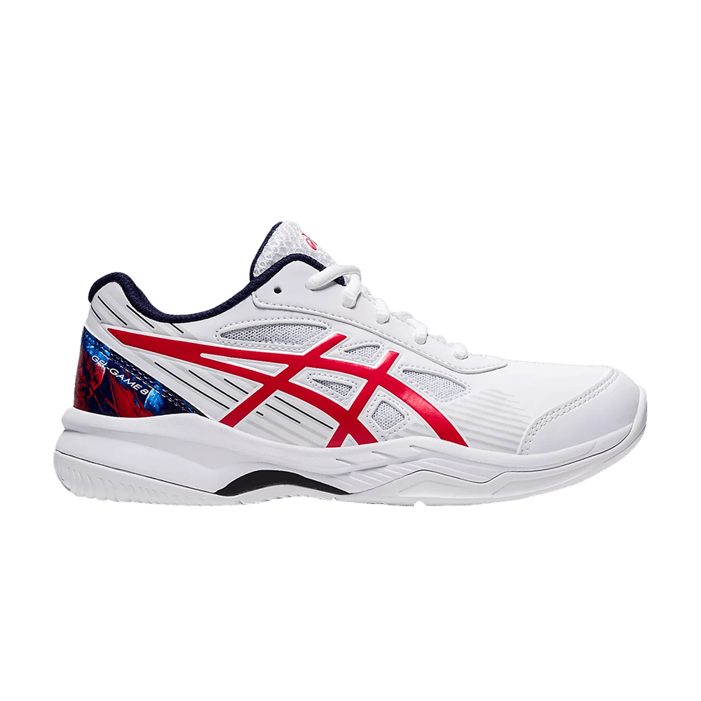 Asics Gel Game 8 LE GS White Classic Red