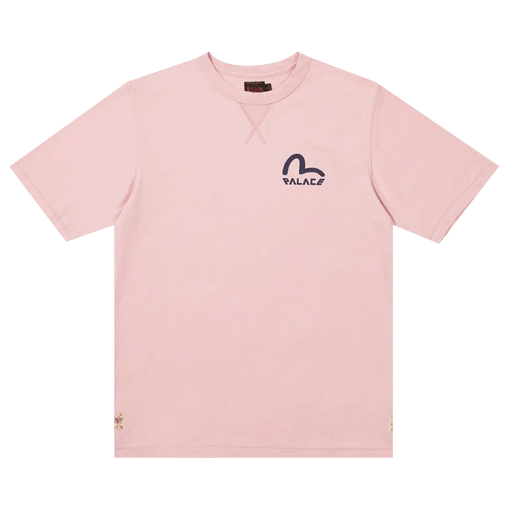 Buy Palace x Evisu Seagull T-Shirt 'Pink Nectar' - P21EVTS005 | GOAT