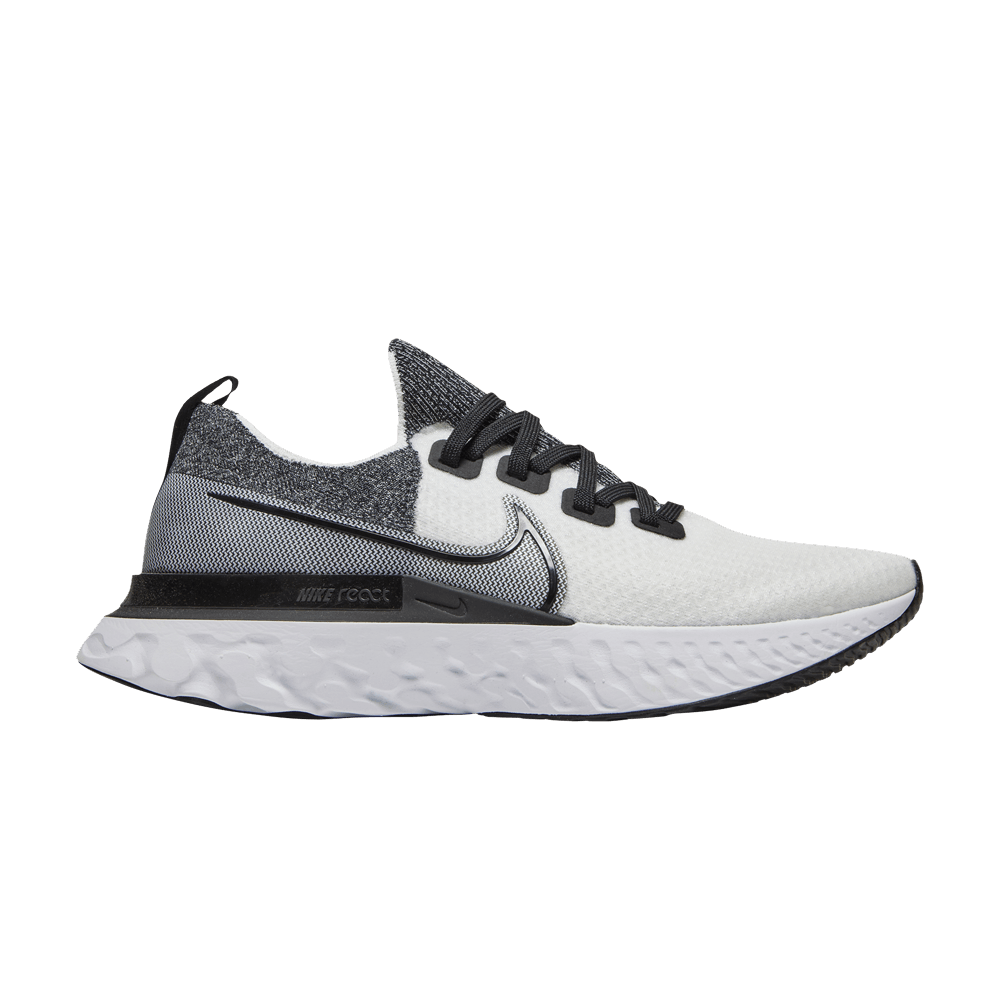 nike react infinity run black and white