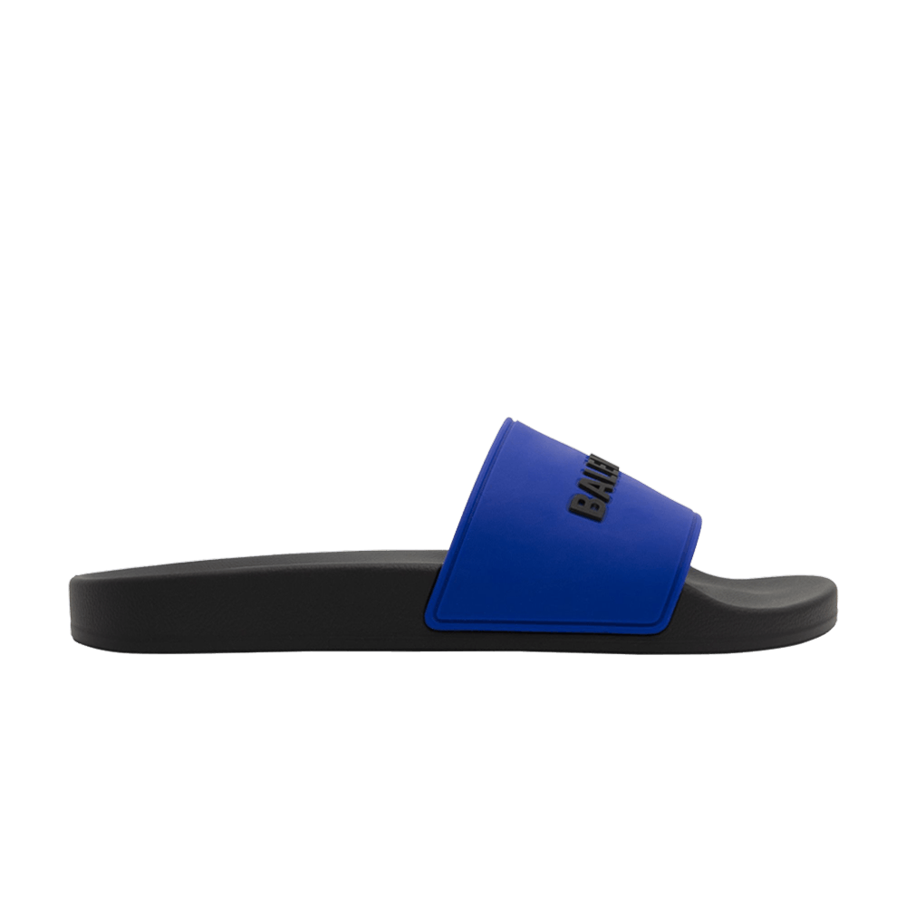 Balenciaga Pool Slides Blue Black