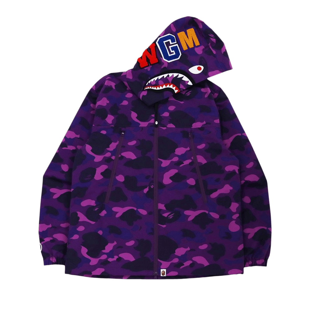 Bape purple camo windbreaker discount