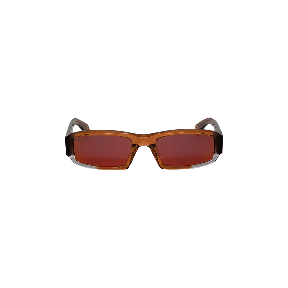 JACQUEMUS アルツ 矩形フレム サンクラス 213AC06213 504080 Buy Jacquemus Les Lunettes Altù 'Brown' - 213AC006 5040 080