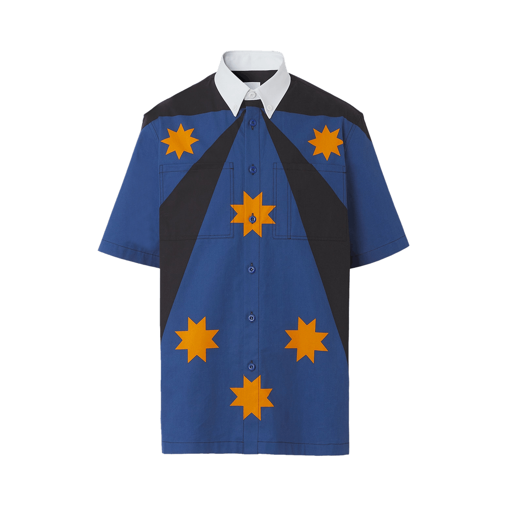 BURBERRY - BURBERRY ノースリーブシャツ Buy Burberry Star Detail Short-Sleeve Shirt 'Bright Navy