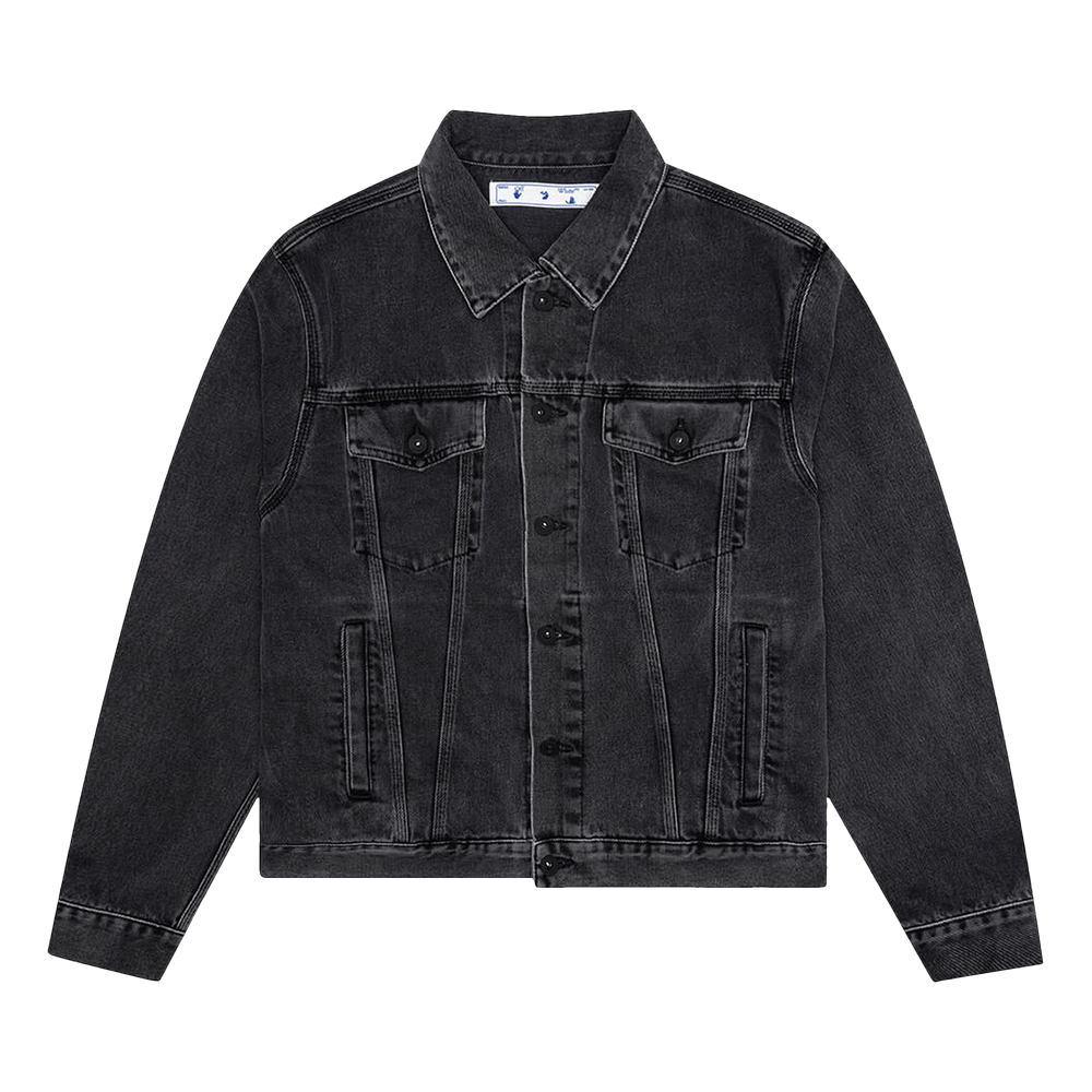 限定価格セール！ Mark Negative Off-White Buy Slim Grey 'Medium Jacket Denim Gジャン/デニムジャケット