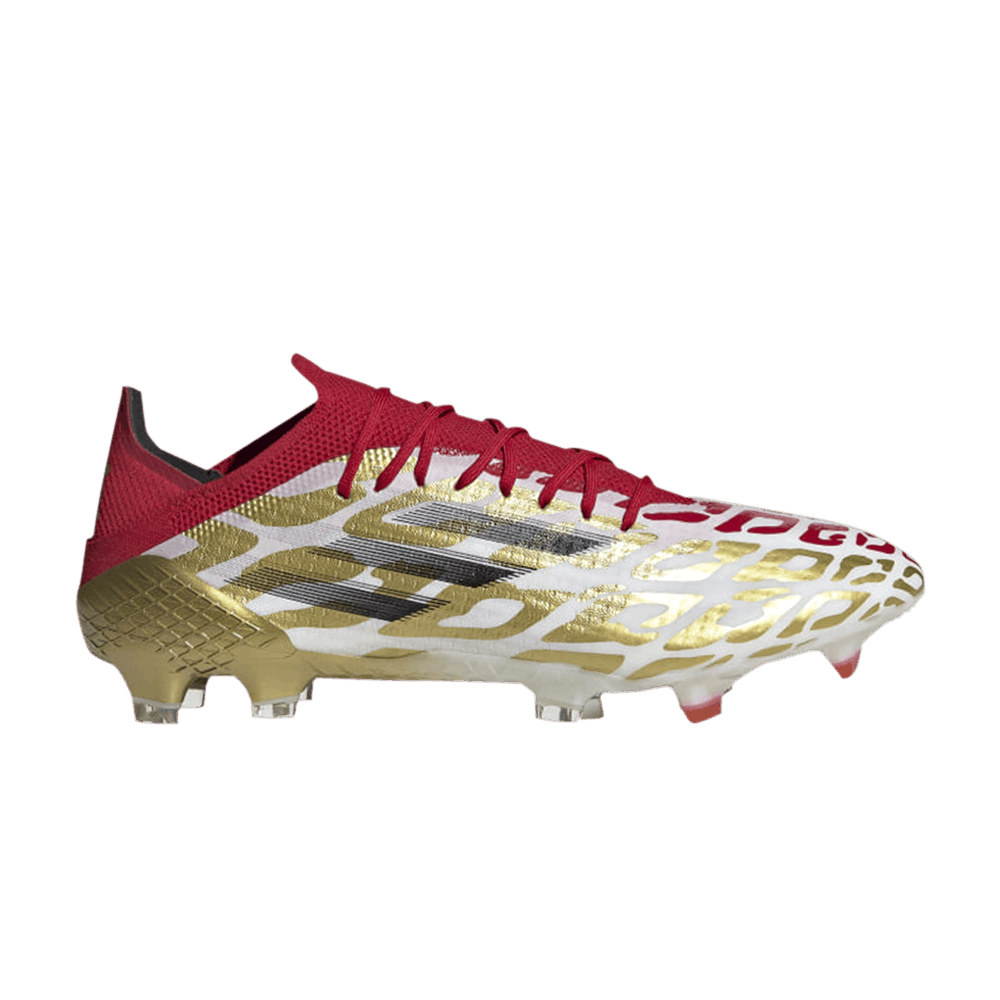 パ*ん様 99-01 ウェストハム　シューケル Buy adidas X Speedflow Mo Salah.1 FG 'White Gold Metallic Scarlet